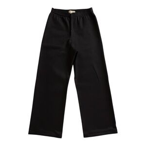 ARLOTTA 100% Cashmere Black High Rise Wide Leg Palazzo Sweater Pants Women S/M